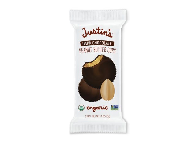 package of Justin's Dark Chocolate Cups