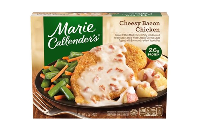 box of Marie Callender's Cheesy Bacon Chicken