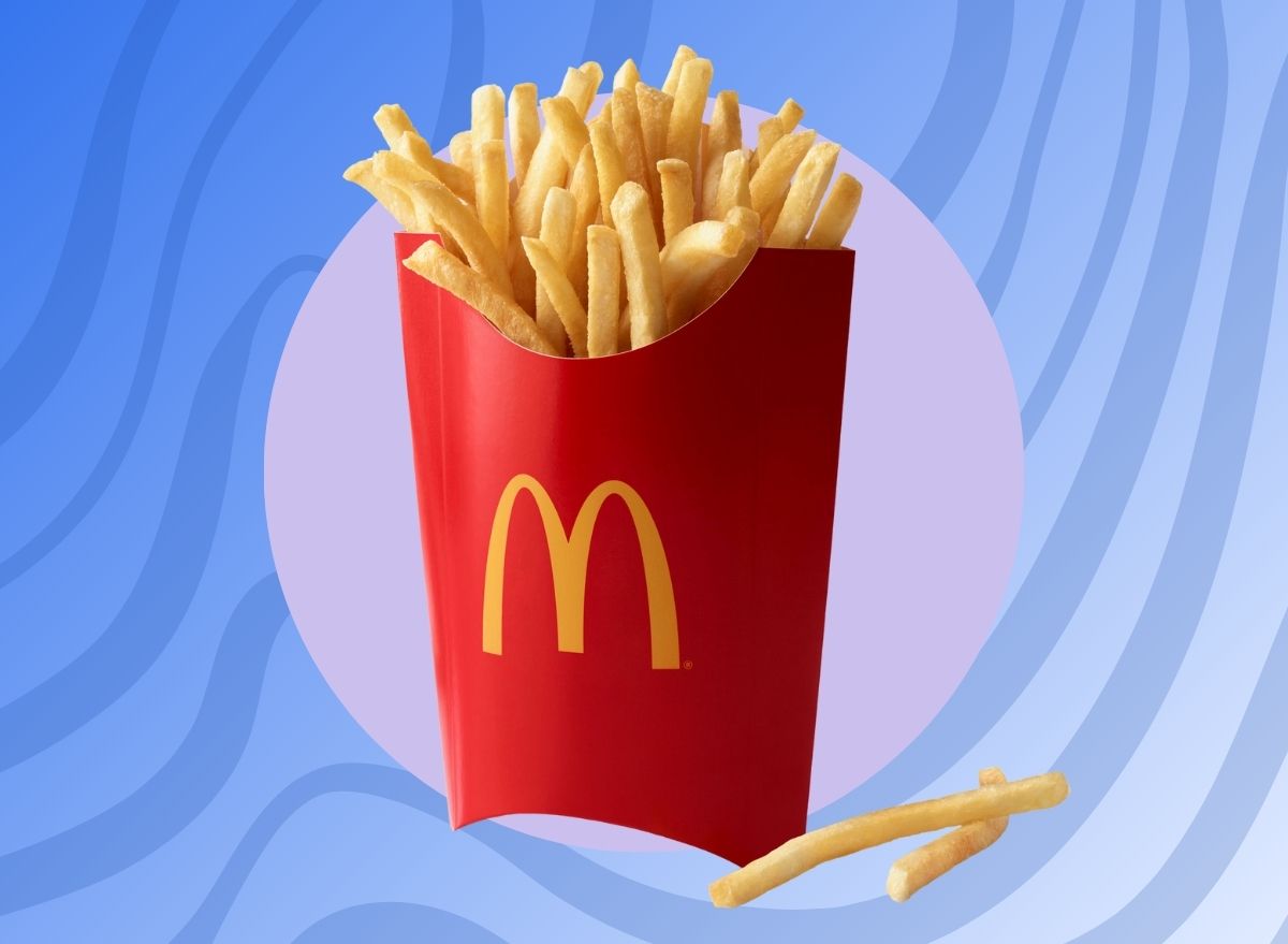 McDonald's large fry container