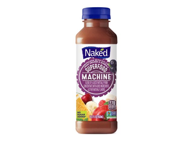 bottle of Naked Superfood Machine smoothie