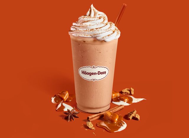 Pumpkin Spice Shake at Haagen-Dazs Shops