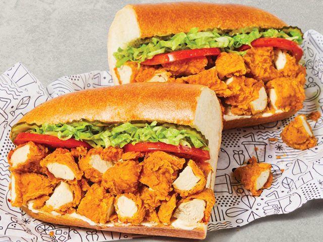 Chicken tender sub from Publix