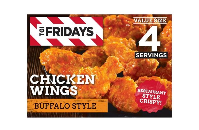 box of TGI Fridays Frozen Chicken Wings