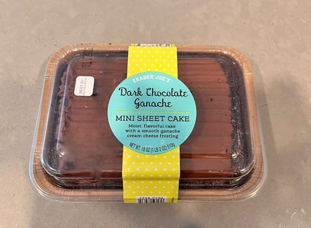 Trader Joe's Dark Chocolate Ganache Mini Sheet Cake