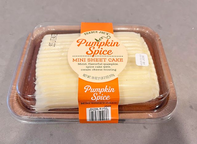 Trader Joe's Pumpkin Spice Mini Sheet Cake