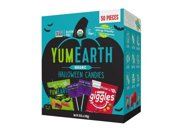 box of YumEarth Halloween Candies