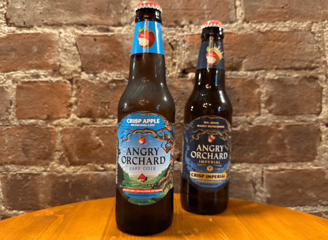 a bottle of angry orchard cider