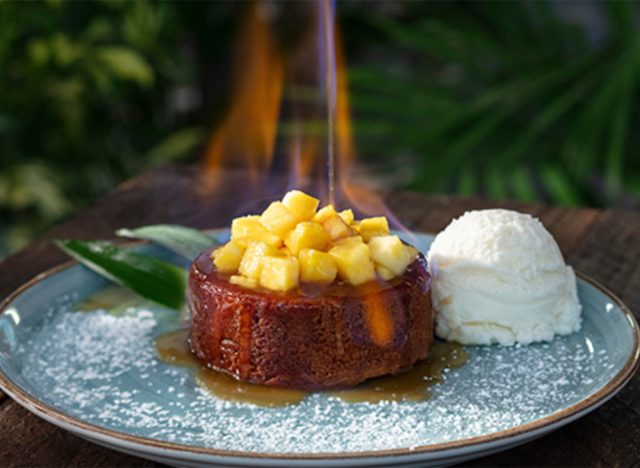 Bahama Breeze Flaming Pineapple Butter Cake 