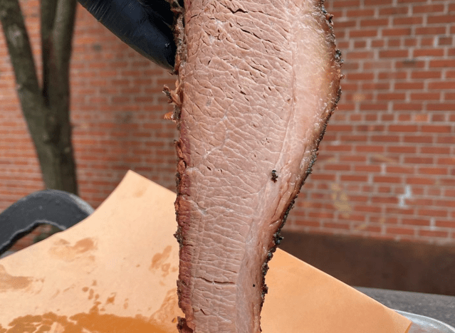 brisket from black strap bbq