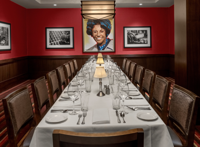 interior of one of the capital grille's private dining rooms