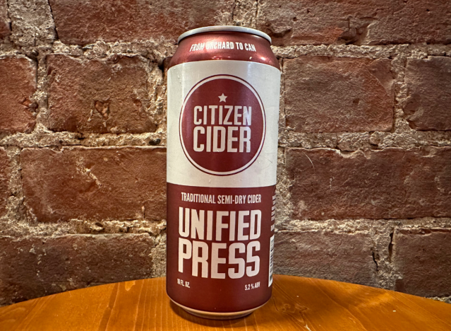 citizen cider can on a table