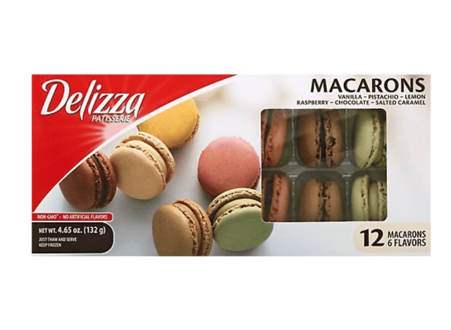 a box of delizza macarons