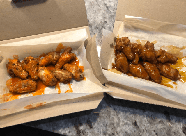 two orders of domino's wings 