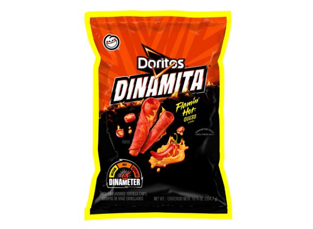 Doritos Dinamita Flamin' Hot Queso Flavored Rolled Tortilla Chips 