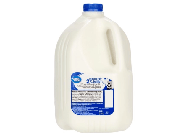 a gallon of great value milk