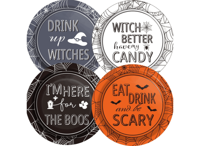 halloween party plates