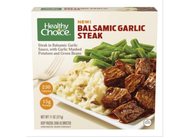 healthy choice balsamic garlic steak