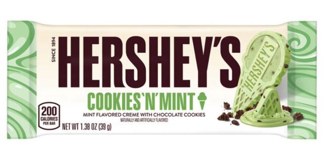 hershey's cookies 'n' mint bar