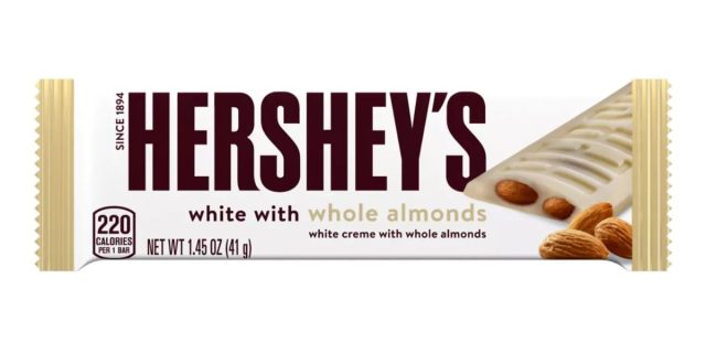 hershey's white creme with whole almonds