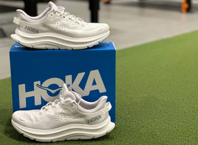 HOKA Kawana 2 sneakers on sneaker box