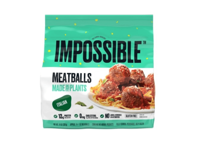 impossible italian meatballs in a bag