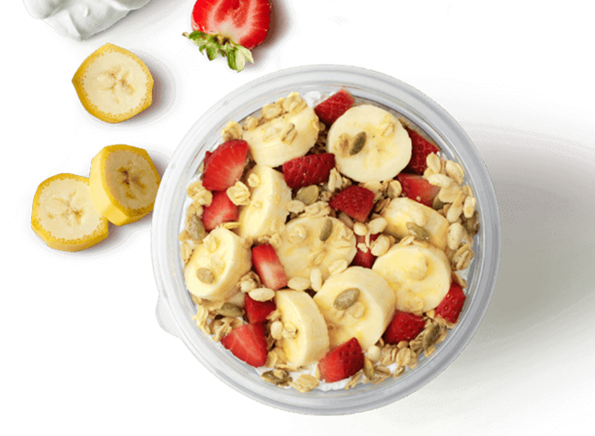 Jamba Juice Greek Yogurt Strawberry and Banana Granola Bowl