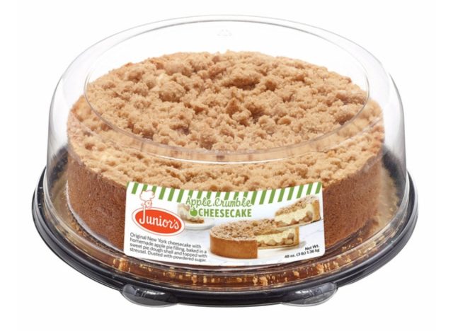 junior's apple crumble cheesecake