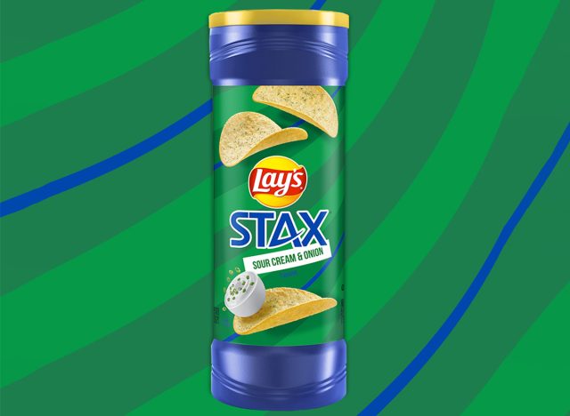 Lay's Stax Sour Cream & Onion Flavored Potato Crisps 