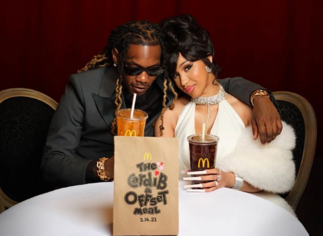 mcdonalds cardi b and offseat meal promo