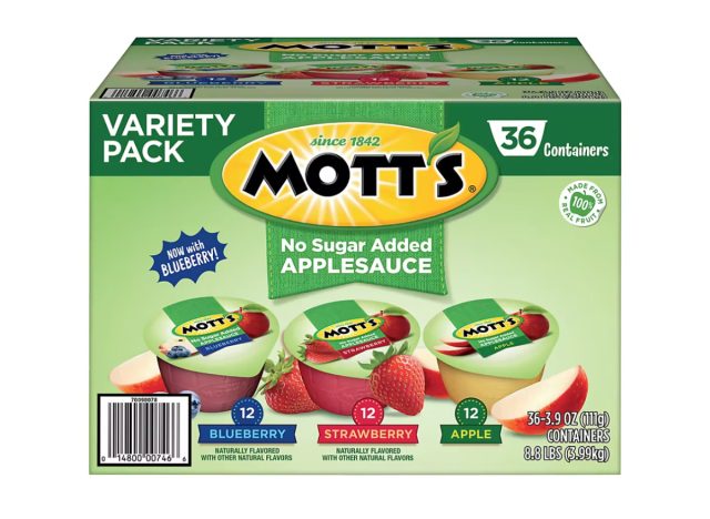 mott's no sugar added apple sauce variety pack