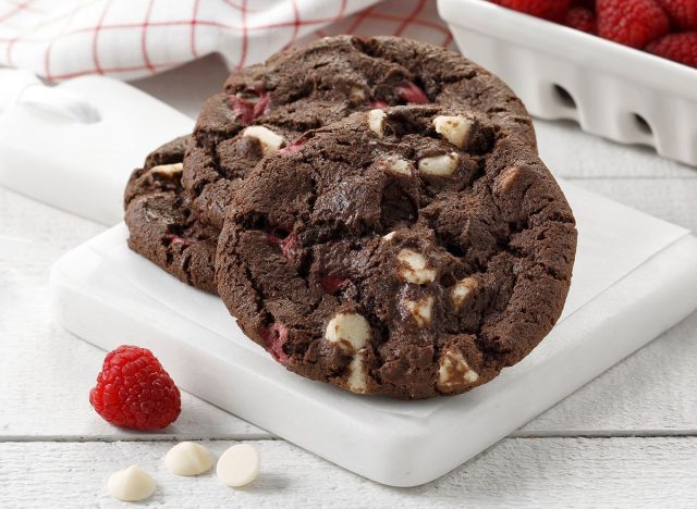 Mrs. Fields Dark Chocolate Raspberry Cookies 