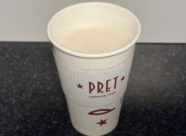 pret a manger chai tea latte 