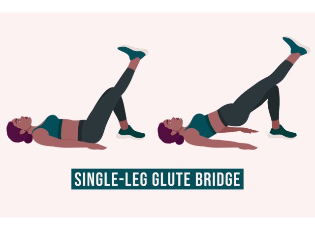 single-leg glute bridge