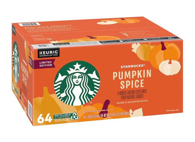 starbucks pumpkin spice k-cup pods