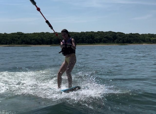 wakesurfing