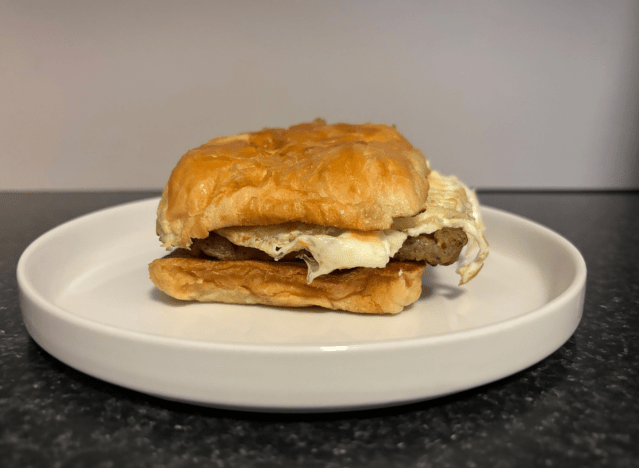 wendy's croissant breakfast sandwich 