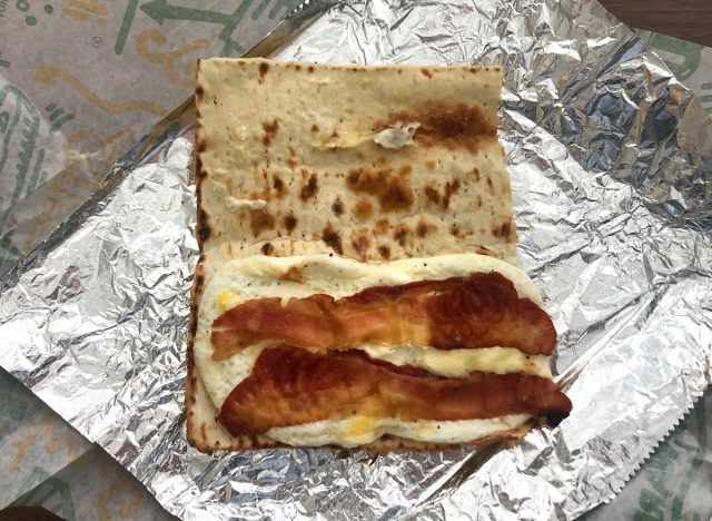 Subway Bacon Flatbread