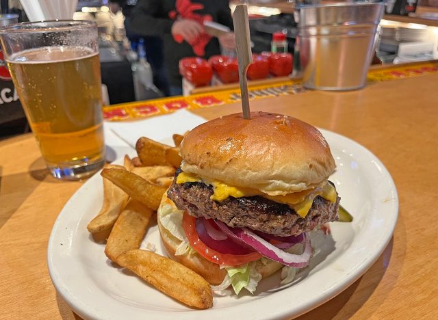 The All-American Cheeseburger at Texas Roadhouse