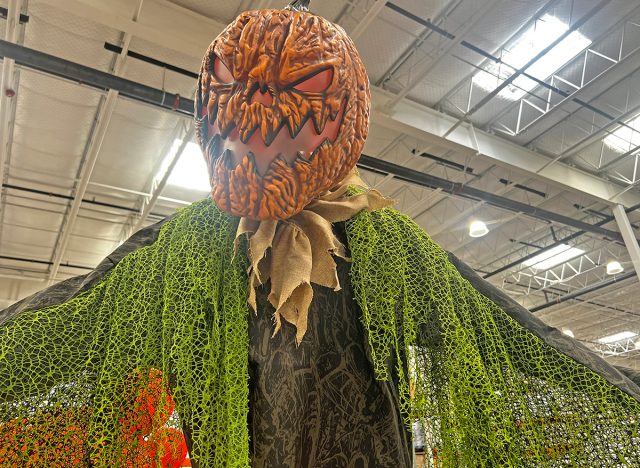 A 7-foot animated pumpkin scarecrow at Costco