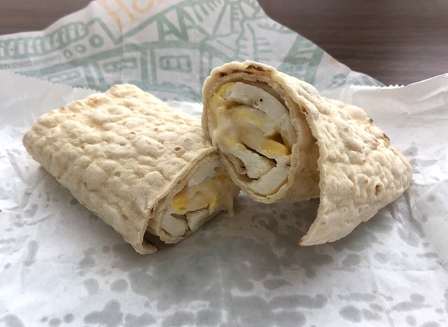 Subway Egg and Cheese Wrap 