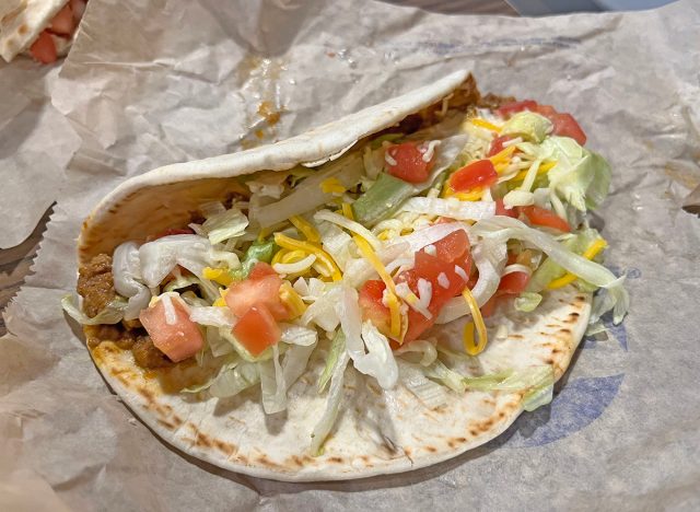 The Gordita Supreme from Taco Bell's "Decades Menu"