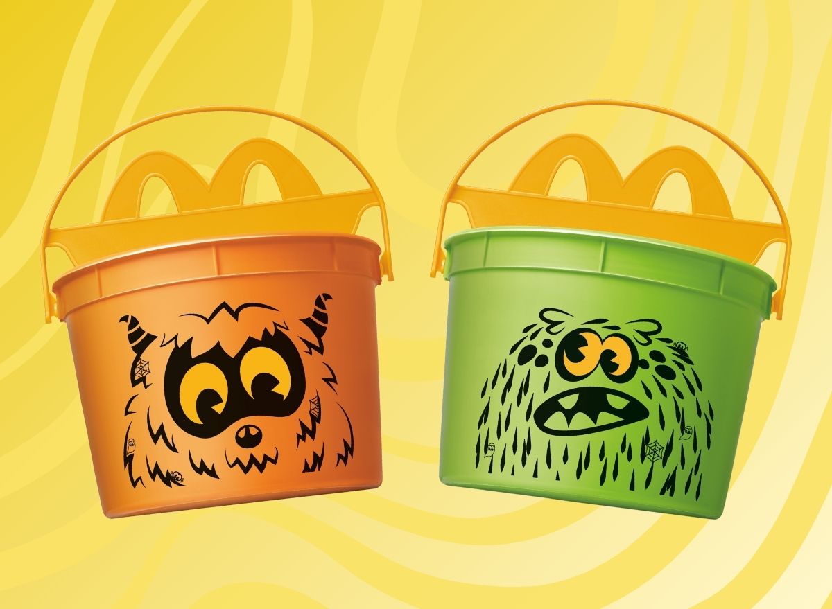 McDonald's orange and green Boo Buckets