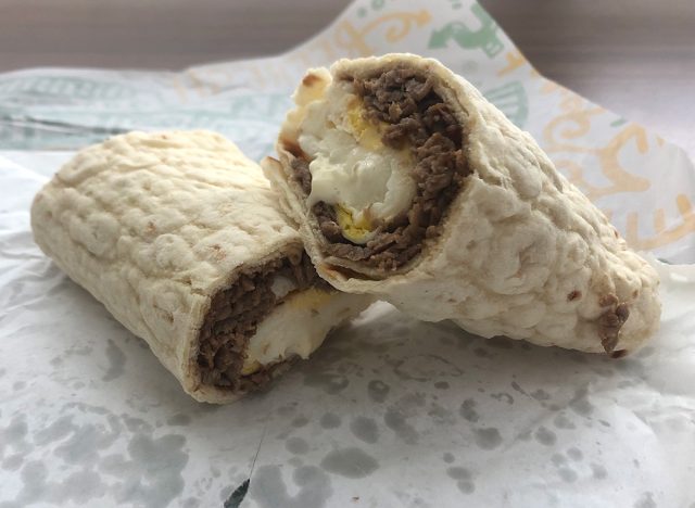 Subway Steak and Egg Wrap