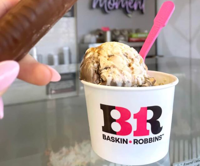 Twix Caramel Crunch ice cream at Baskin-Robbins