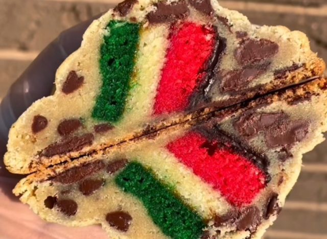 Baked After Midnight's Rainbow Chocolate Chip Cookie