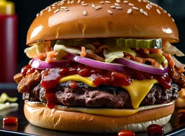 Cook Out's Char-Grilled Burger, Cook Out Style