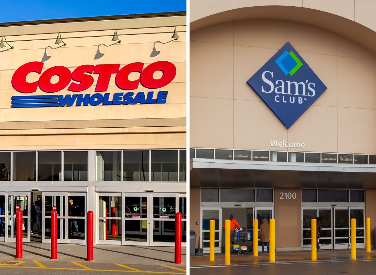 Costco sams club exterior collage