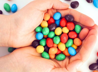 handful of M&M's