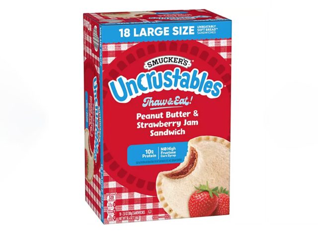 Smucker's Uncrustables Peanut Butter and Strawberry Jam Sandwiches