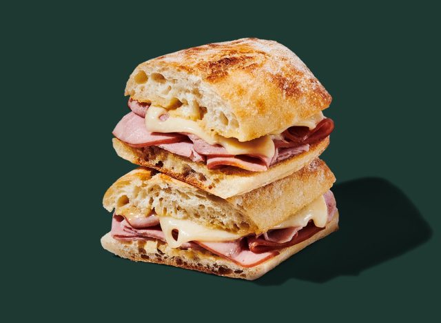 Starbucks Ham & Swiss on Baguette